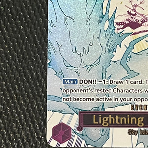 One Piece TCG Lightning Dragon OP15-077 Alt Art Event NM FRENLY BRICKS - Open 7 Days