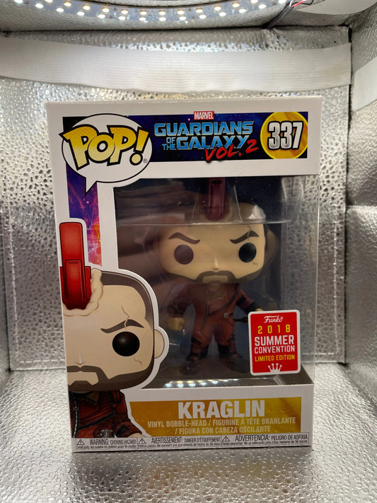 Marvel Funko Pop - Kraglin - Guardians of the Galaxy Vol. 2 - SDCC - No. 337 FRENLY BRICKS - Open 7 Days