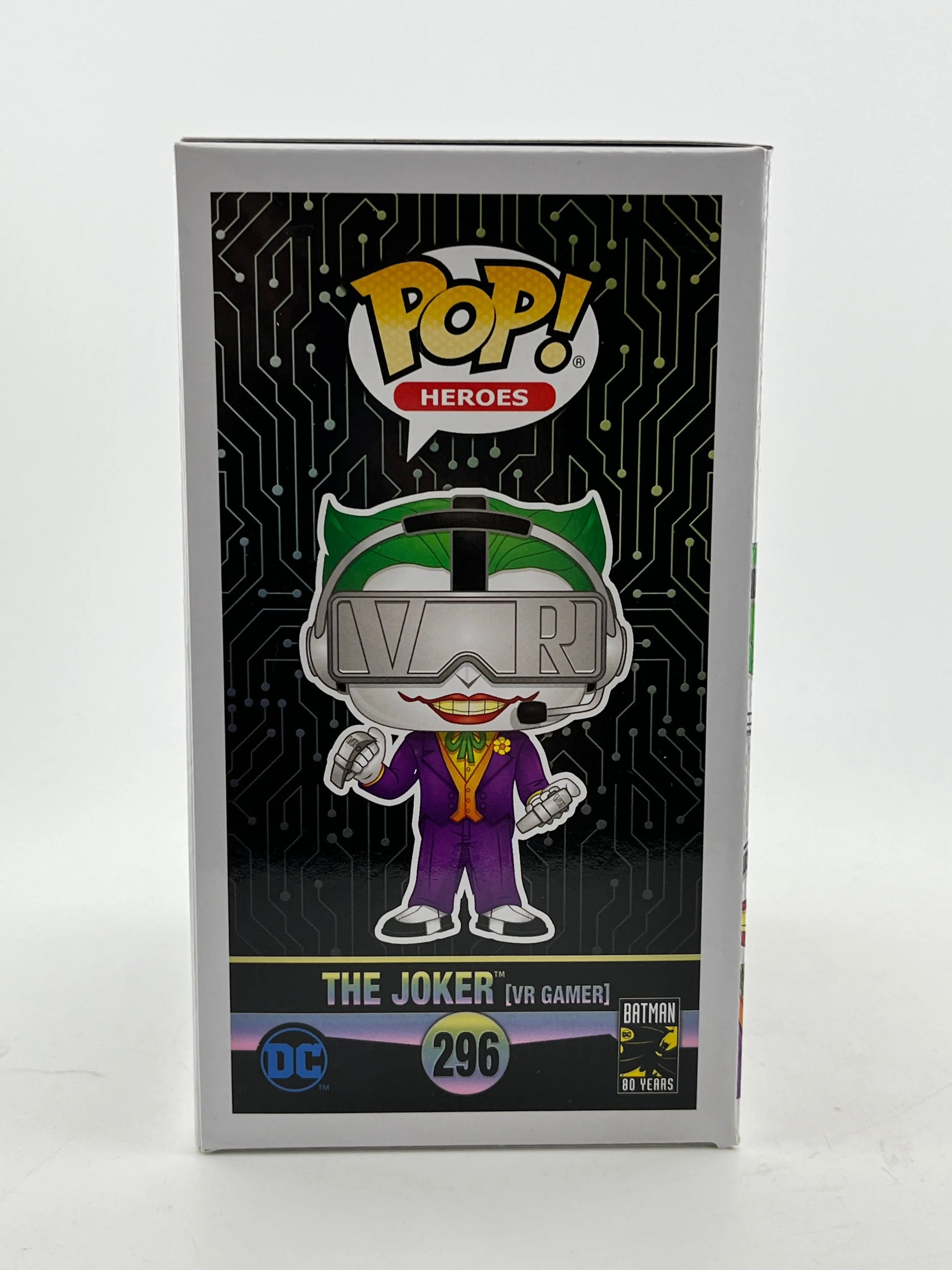 Funko POP! Heroes Batman 80th Anniversary - The Joker (VR Gamer) #296 - Chase FRENLY BRICKS - Open 7 Days