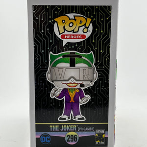Funko POP! Heroes Batman 80th Anniversary - The Joker (VR Gamer) #296 - Chase FRENLY BRICKS - Open 7 Days