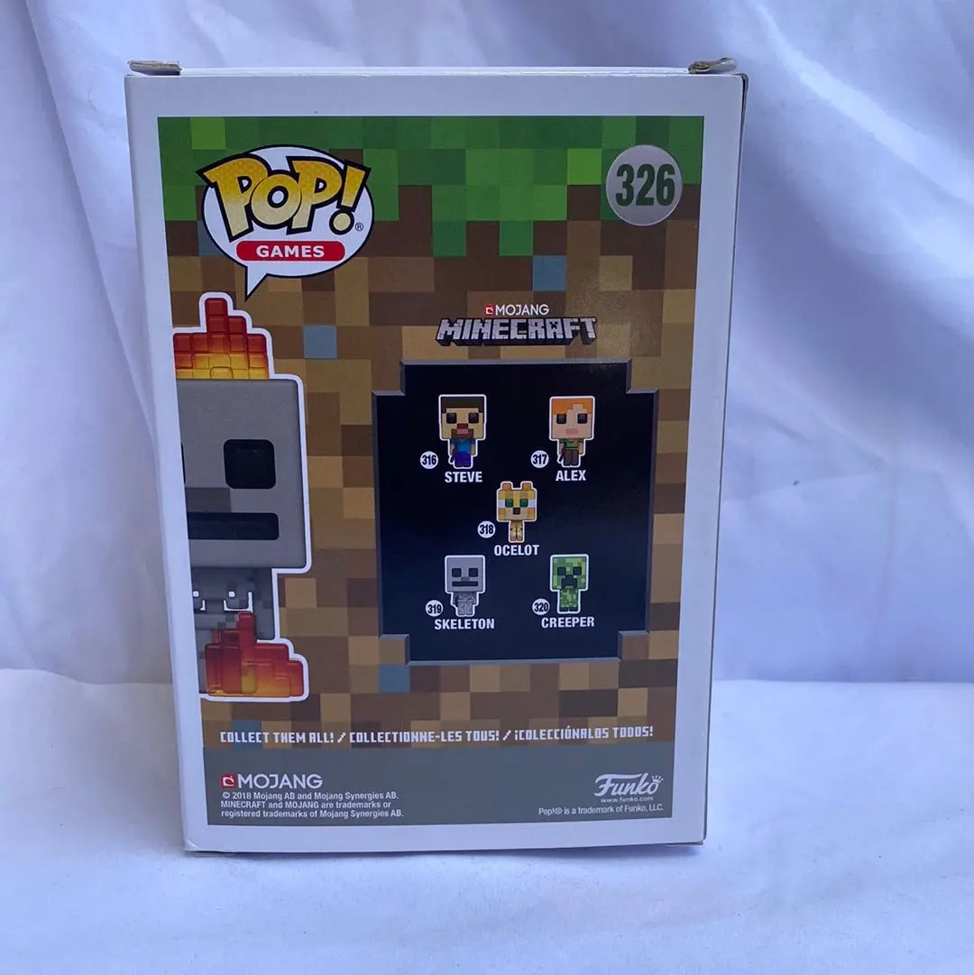 Funko POP! Minecraft - Flaming Skeleton #326 power wing - FRENLY BRICKS - Open 7 Days