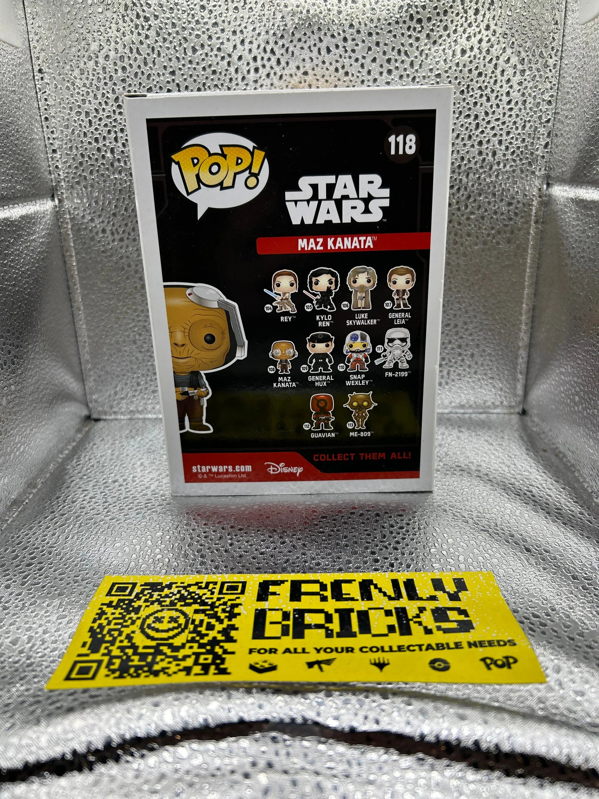 Pop Vinyl Star Wars #118 Maz Kanata FRENLY BRICKS - Open 7 Days