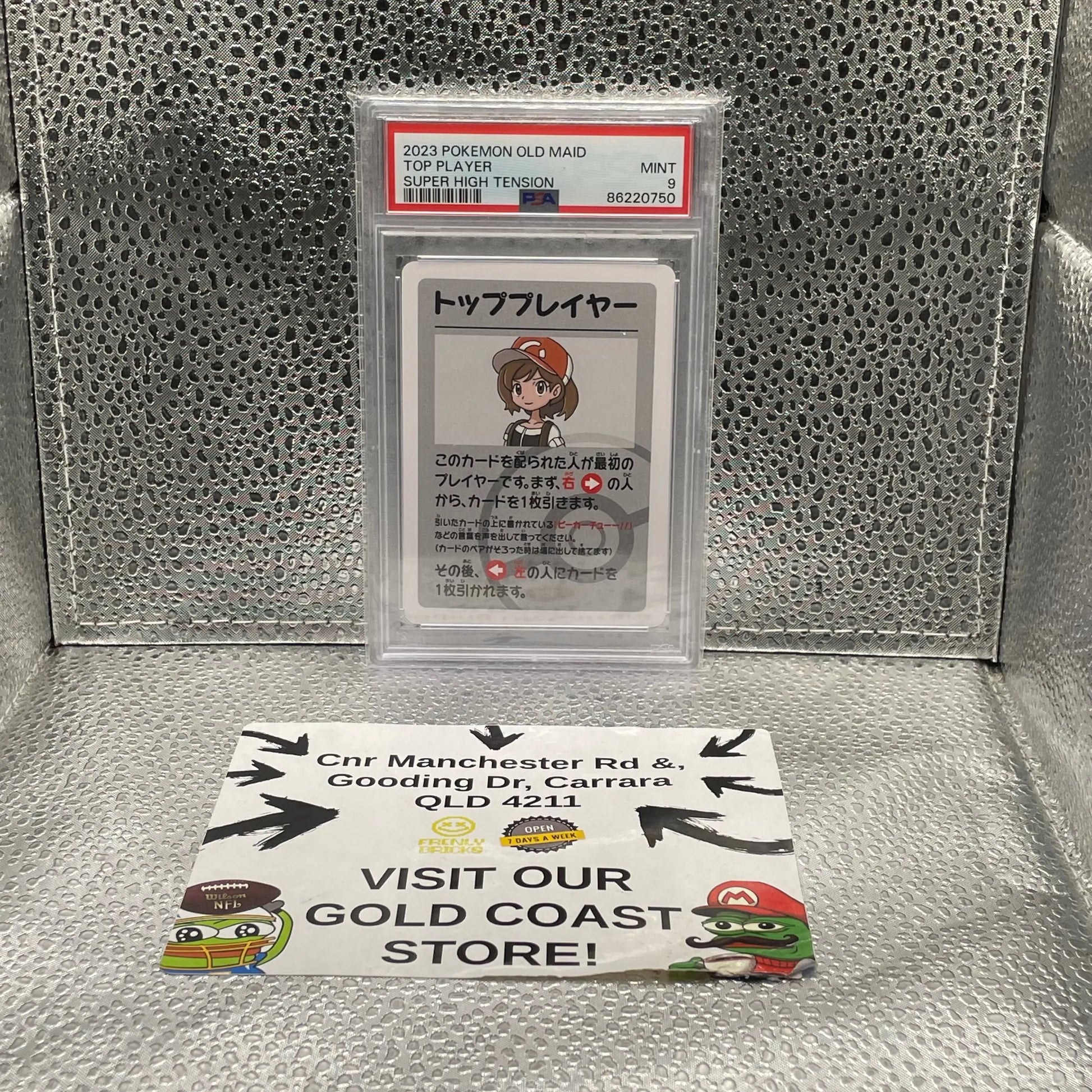 Top Player Super High Tension 2023 Pokemon Old Maid PSA 9 MINT FRENLY BRICKS - Open 7 Days