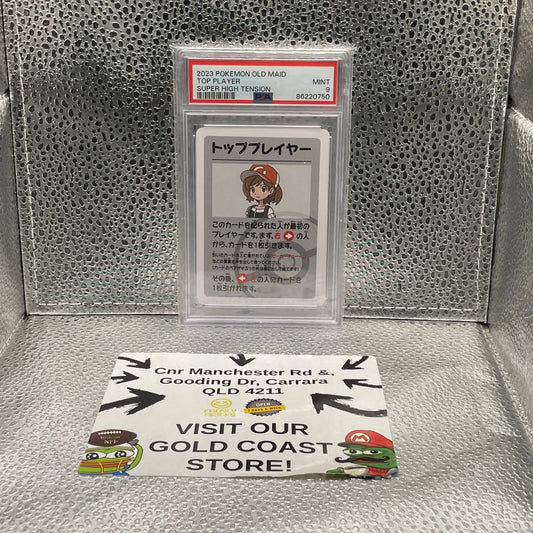 Top Player Super High Tension 2023 Pokemon Old Maid PSA 9 MINT FRENLY BRICKS - Open 7 Days