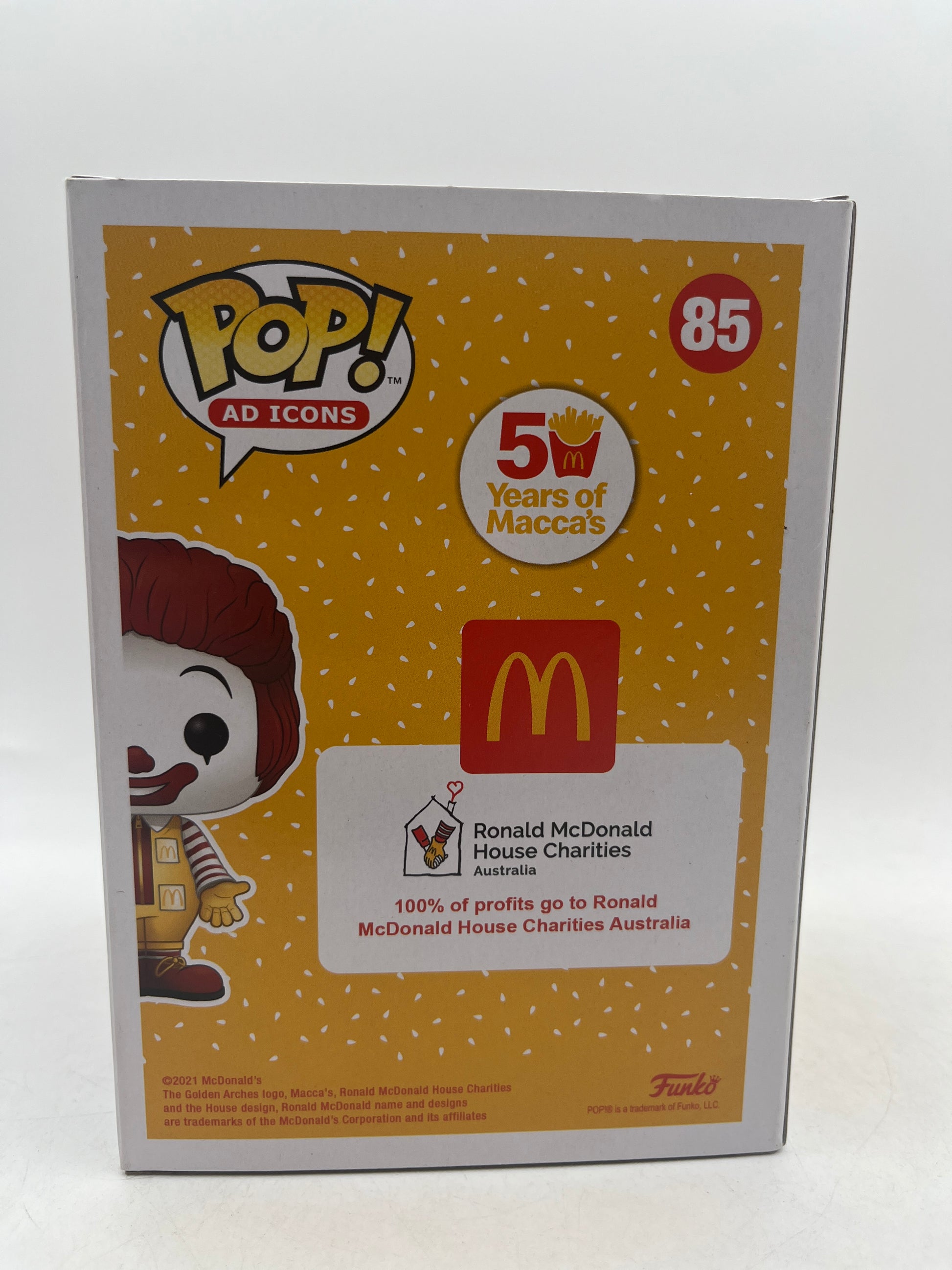 Funko POP! McDonalds Australia Ronald McDonald Diamond #85 50 Years of Macca's image 5
