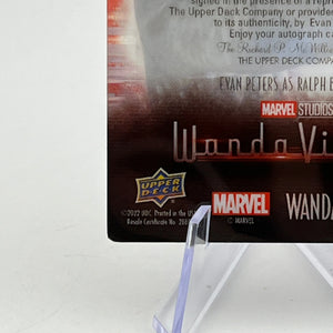 Upper Deck Marvel Wandavision - Evan Peters As Ralph Bohner  Auto 12/49 Wanda's Reality FRENLY BRICKS - Open 7 Days