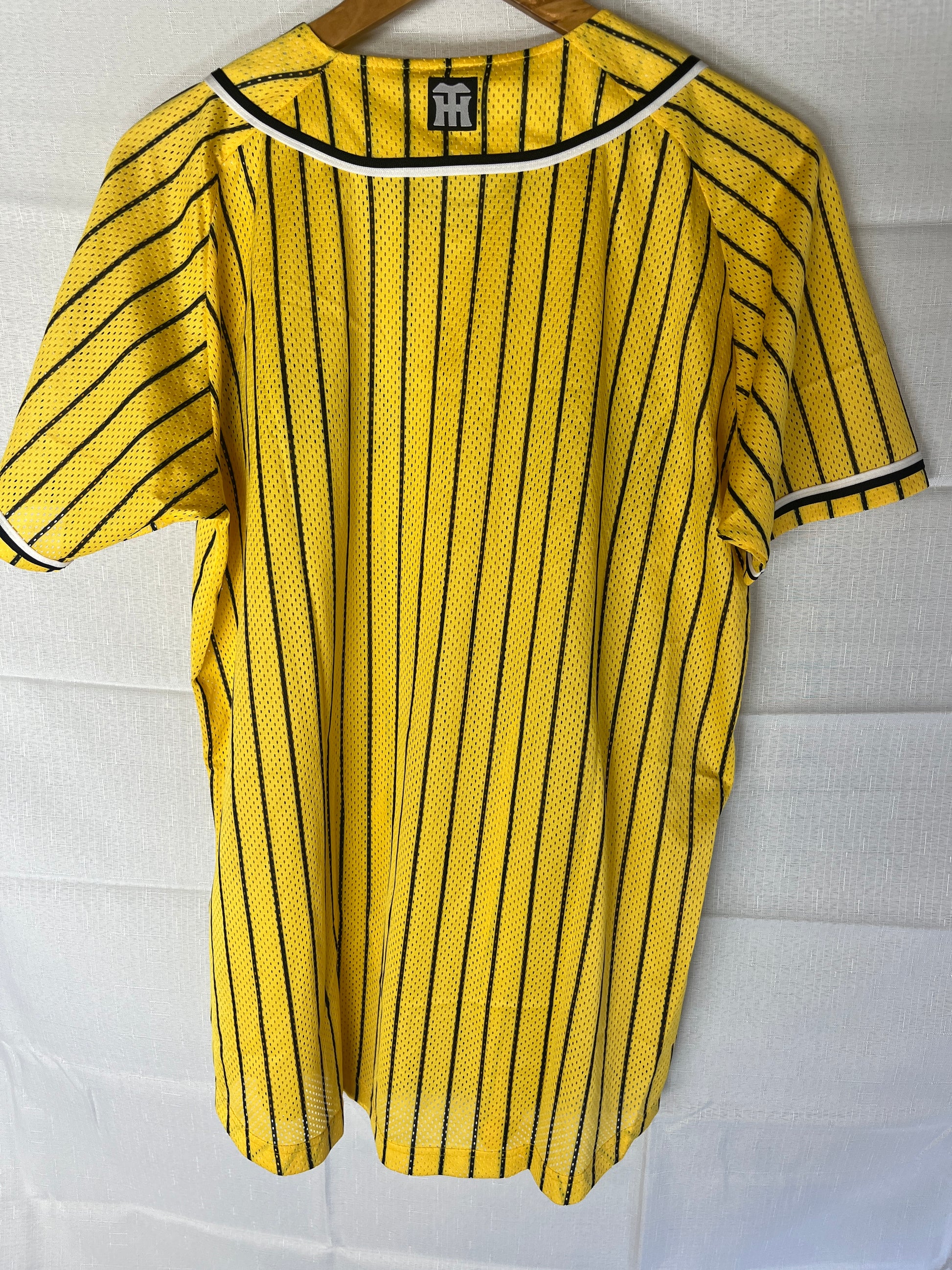 Nippon Baseball Hanshin Tigers Yellow/Black Blank Jersey Large