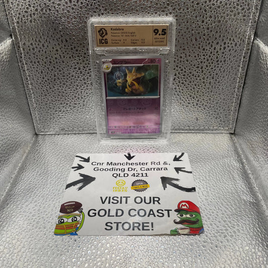 Kadabra Pokemon 2023 English 151 064/165 ICG 9.5 Graded GEM MINT FRENLY BRICKS - Open 7 Days