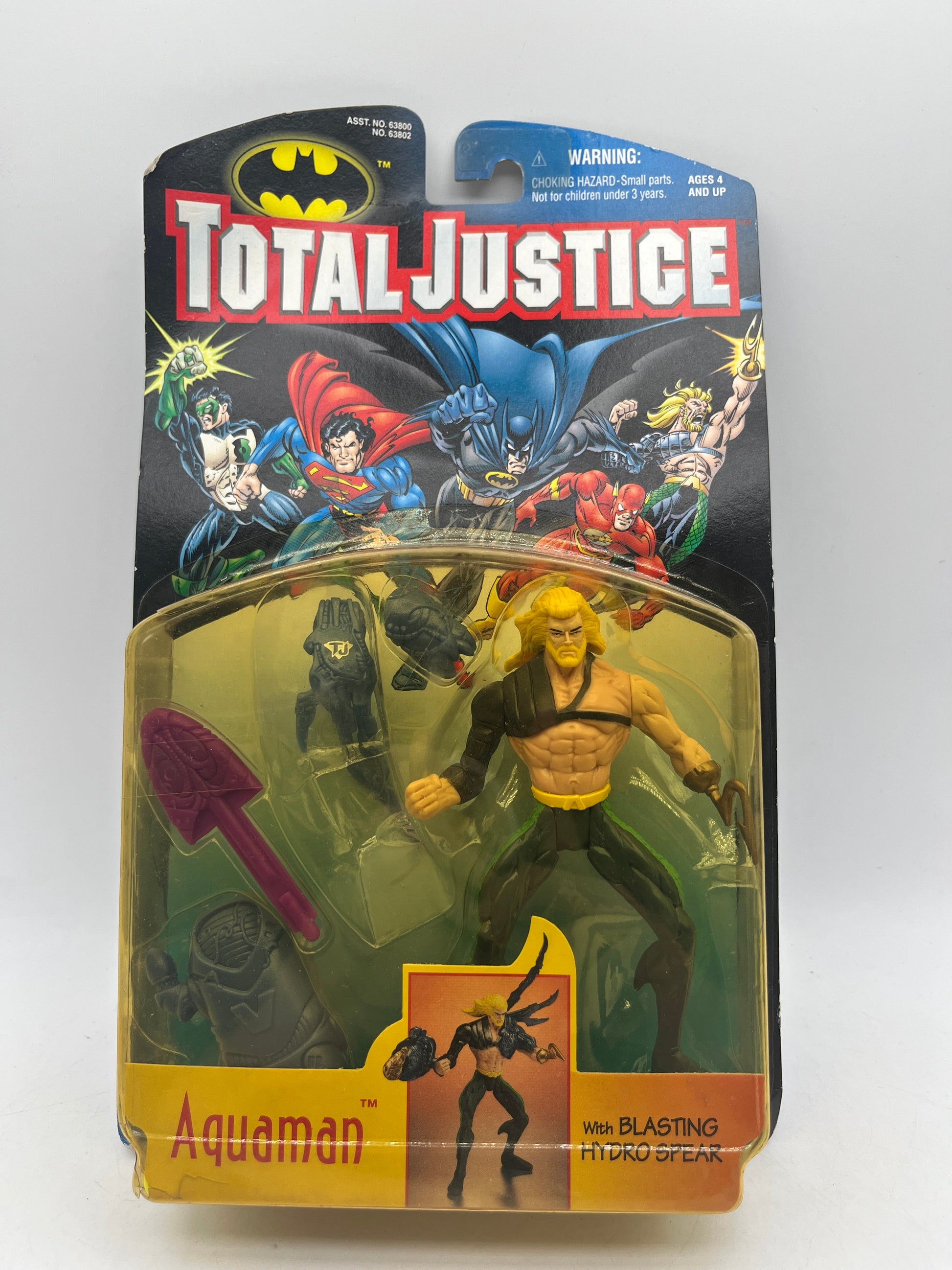 AquaMan Blasting Hydro Spear 1996 Kenner Total Justice Action Figure FRENLY BRICKS - Open 7 Days