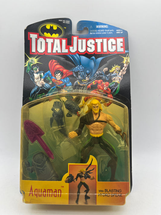 AquaMan Blasting Hydro Spear 1996 Kenner Total Justice Action Figure FRENLY BRICKS - Open 7 Days