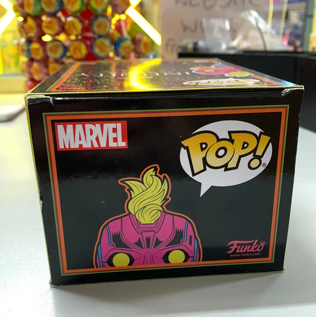 Captain Marvel Funko Pop! Vinyl Blacklight #908 Marvel - The Infinity Saga FRENLY BRICKS - Open 7 Days