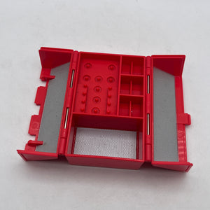 Vintage Galoob Micro Machines Mini Speed Shop Toolbox FRENLY BRICKS - Open 7 Days