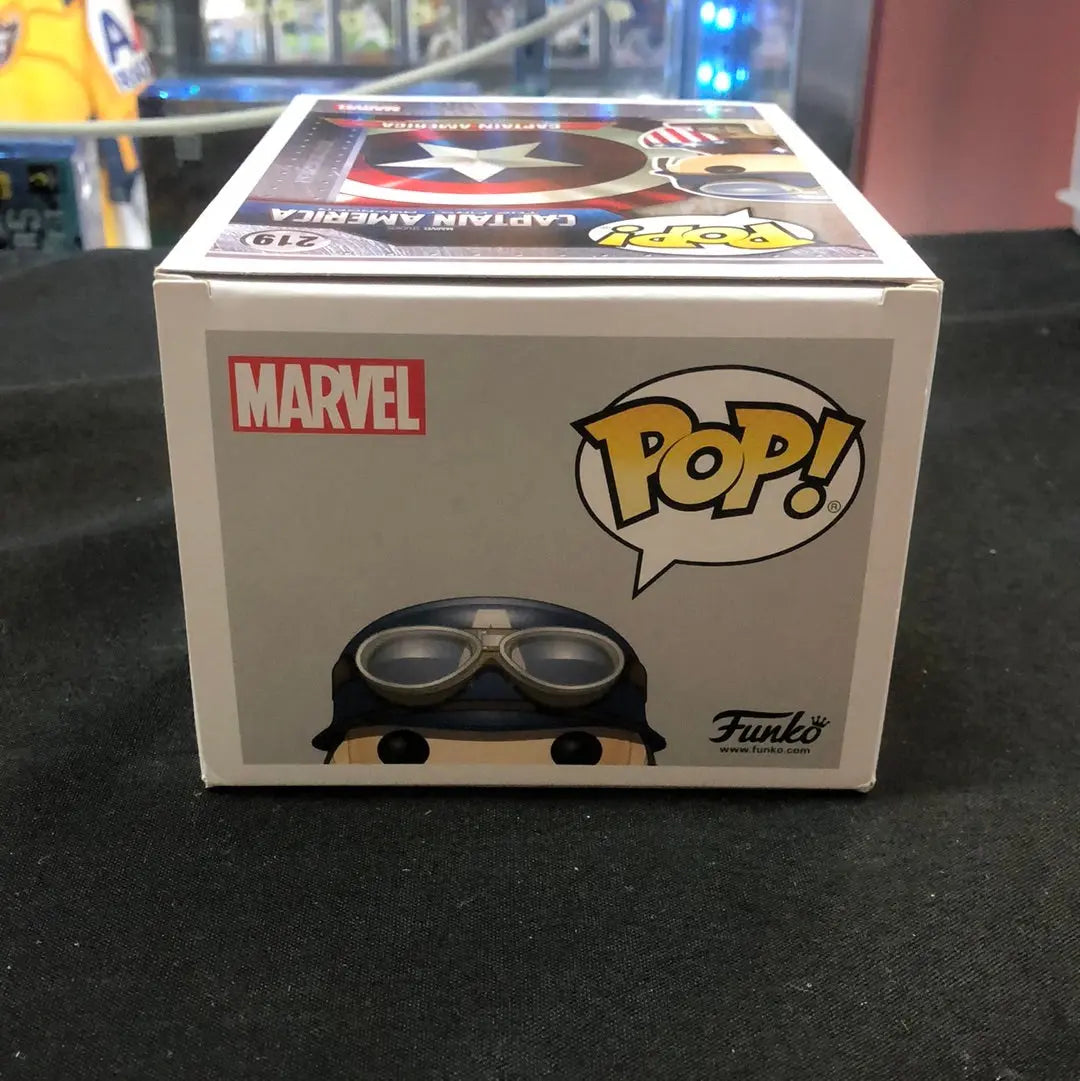 Funko Pop! Vinyl: Marvel - Captain America #219 2017 Spring Convention Exclusive FRENLY BRICKS - Open 7 Days