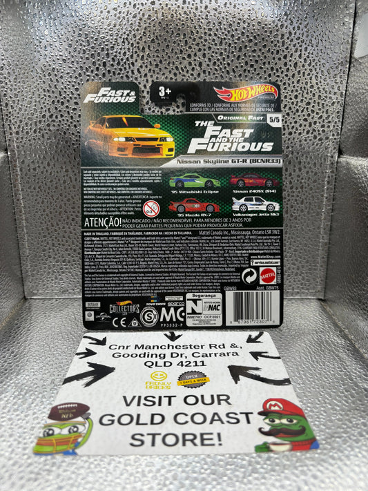 Hotwheels Nissan Skyline GT-R (BCNR33) Original Fast FRENLY BRICKS - Open 7 Days