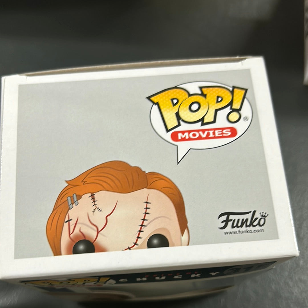 CHUCKY SCARRED #315 Bride of Chucky Funko Pop Vinyl FRENLY BRICKS - Open 7 Days