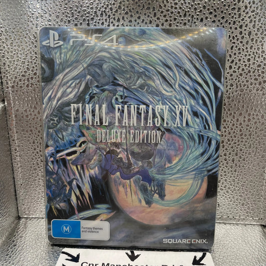 Final Fantasy XV Deluxe Edition Steelbook With Slip Cover, Game & DVD PS4 PlayStation 4 FRENLY BRICKS - Open 7 Days