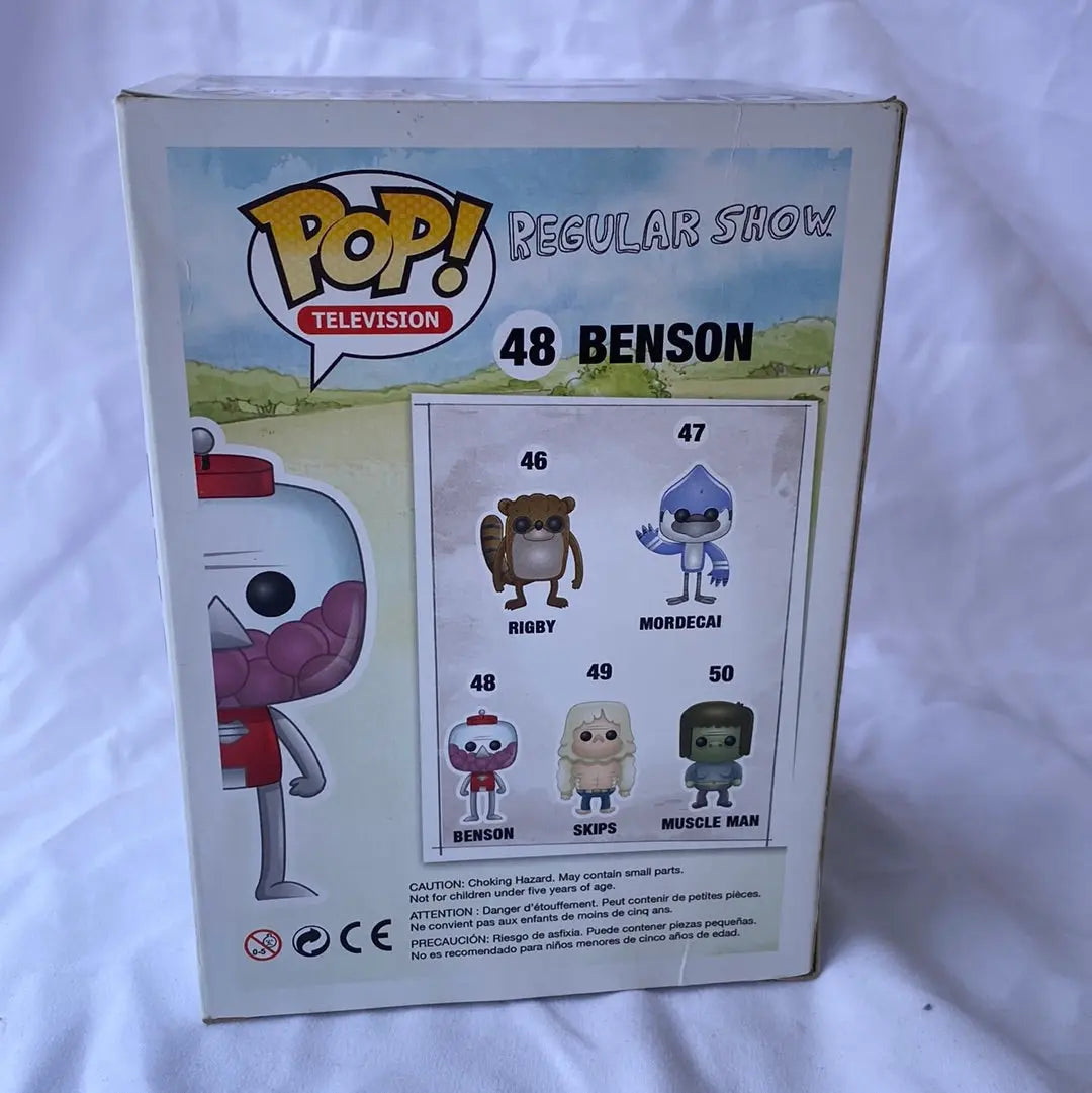 Funko POP! Benson #48 - Regular Show - RARE - FRENLY BRICKS - Open 7 Days