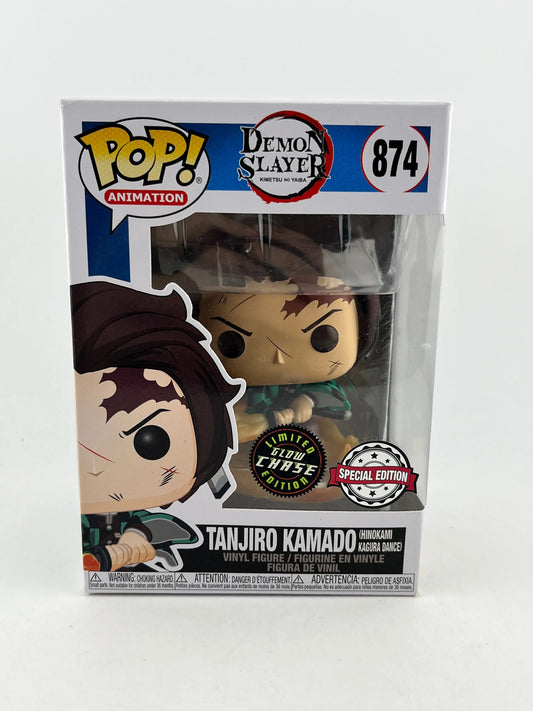 Funko POP! Animation Demon Slayer - Tanjiro Kamado #874 - Glow Chase FRENLY BRICKS - Open 7 Days