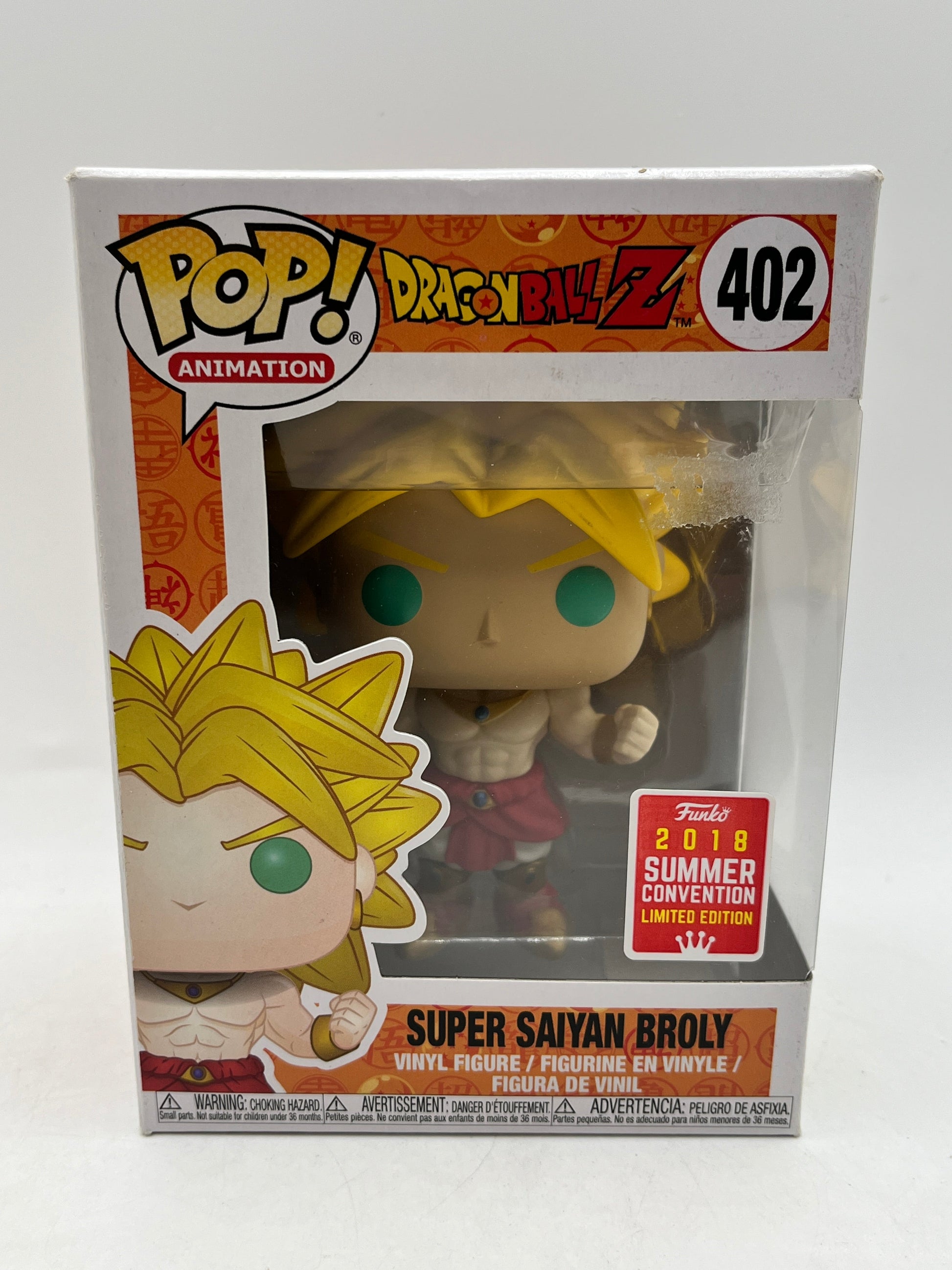 Funko POP! Dragon Ball Z - Super Saiyan Broly #402 - SDCC 2018 Summer Exclusive FRENLY BRICKS - Open 7 Days