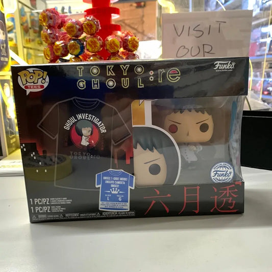 Funko POP! Tokyo Ghoul: RE Toru Mutsuki Pop And Tee Size L GameStop Exclusive FRENLY BRICKS - Open 7 Days