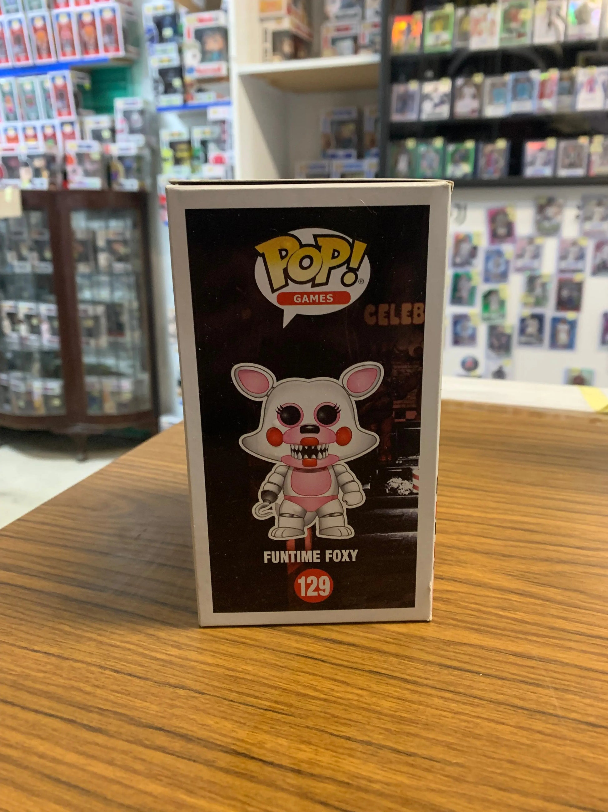 Funko Pop Funtime Foxy 129 Five Nights At Freddy's Vinyl Figure FRENLY BRICKS - Open 7 Days