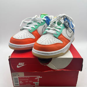 Nike Dunk Low GS 101 White Black Safety Orange DX3363-100 Size 6Y / 7.5 Wmns - New Condition FRENLY BRICKS - Open 7 Days