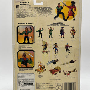 Vintage 1991 HOOK Movie Swashbuckling PETER PAN Toy Action Figure - Sealed FRENLY BRICKS - Open 7 Days