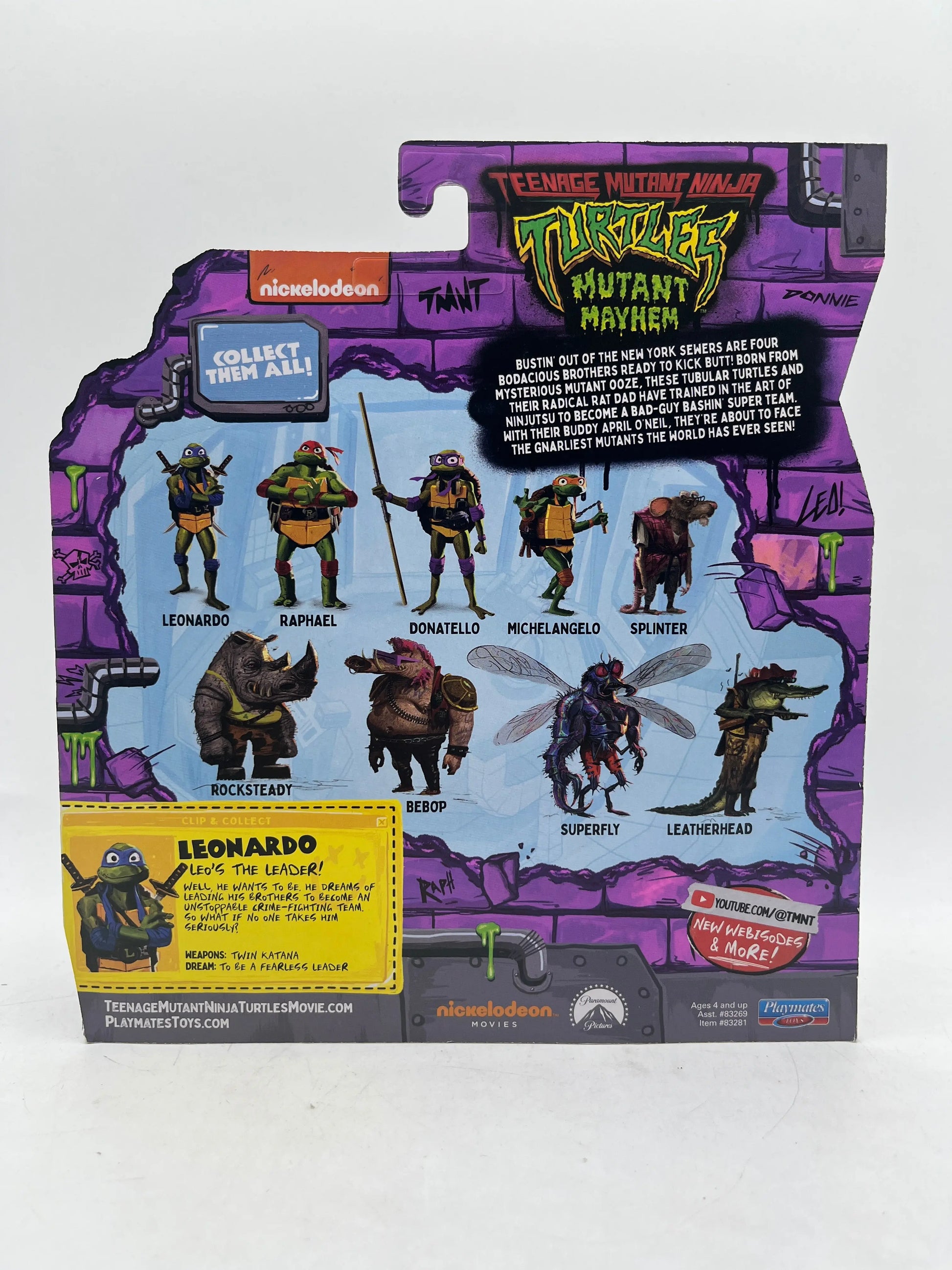 Teenage Mutant Ninja Turtles: Mutant Mayhem Leonardo Action Figure FRENLY BRICKS - Open 7 Days