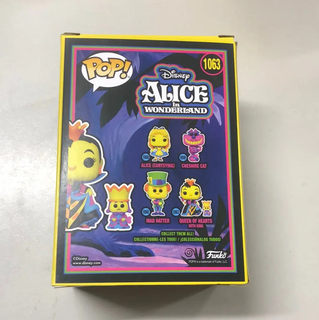 Disney Funko Pop - Queen of Hearts (Black Light) - Alice in Wonderland- No. 1063 FRENLY BRICKS - Open 7 Days