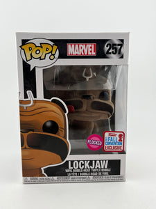 Funko POP! Marvel In Humans - Lockjaw #257 - Flocked 2017 Fall Exclusive