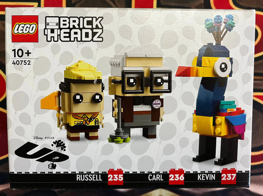 LEGO BrickHeadZ - Disney’s Up Russel #235 Carl #236 Kevin #237 FRENLY BRICKS - Open 7 Days