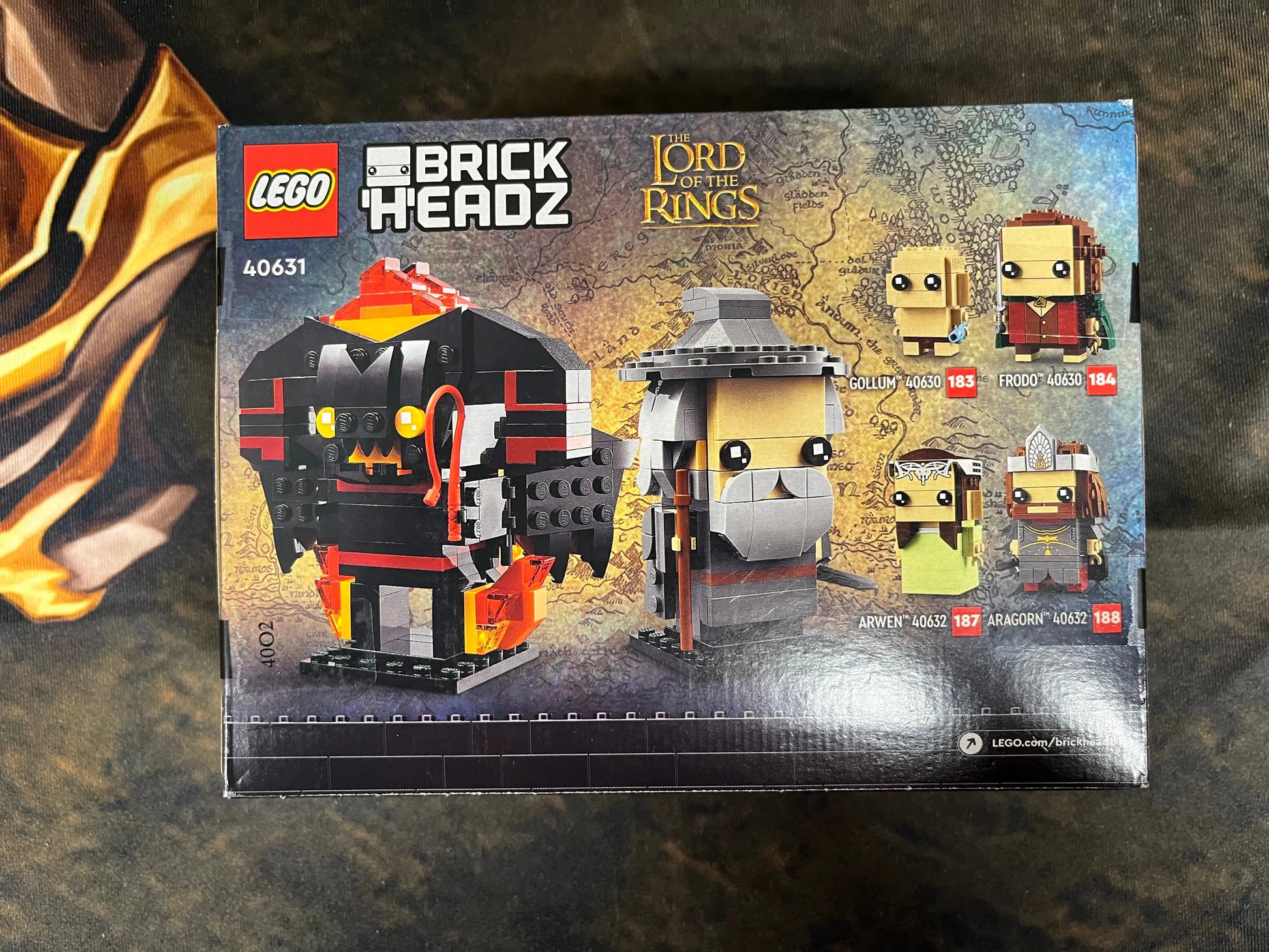 LEGO Brick Headz Gandalf the Grey #185 Balrog #186 Lord of the Rings Twin Pack 40631 FRENLY BRICKS - Open 7 Days