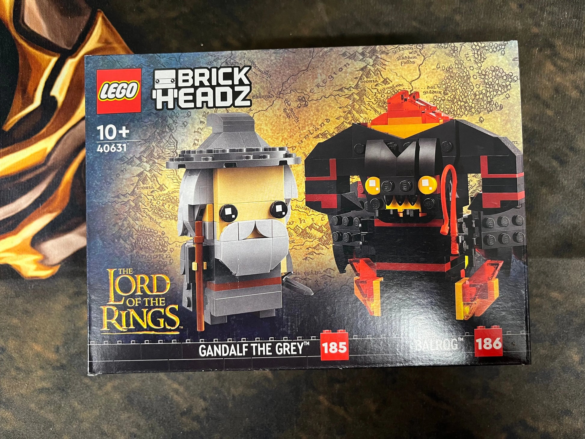 LEGO Brick Headz Gandalf the Grey #185 Balrog #186 Lord of the Rings Twin Pack 40631 FRENLY BRICKS - Open 7 Days