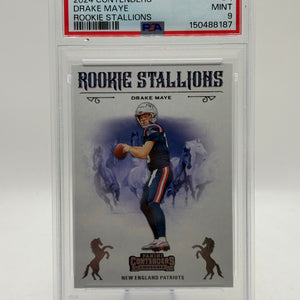 Panini Contenders Drake Maye Rookie Stallions #4 PSA 9 New England Patriots FRENLY BRICKS - Open 7 Days
