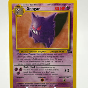 Pokemon TCG WOTC Fossil - Gengar 20/62 Rare Non Holo Unlimited NM FRENLY BRICKS - Open 7 Days