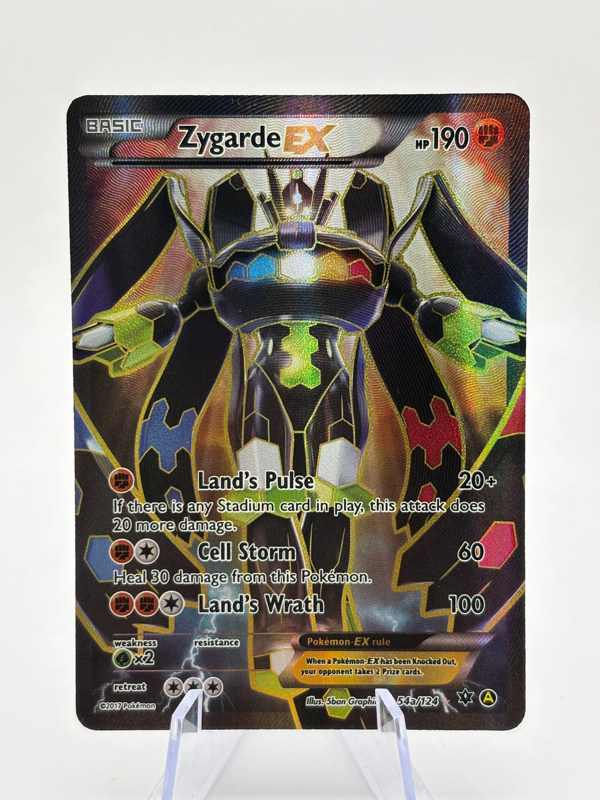 Pokemon TCG XY Fates Collide - Zygarde EX 54a/124 Full Art NM FRENLY BRICKS - Open 7 Days