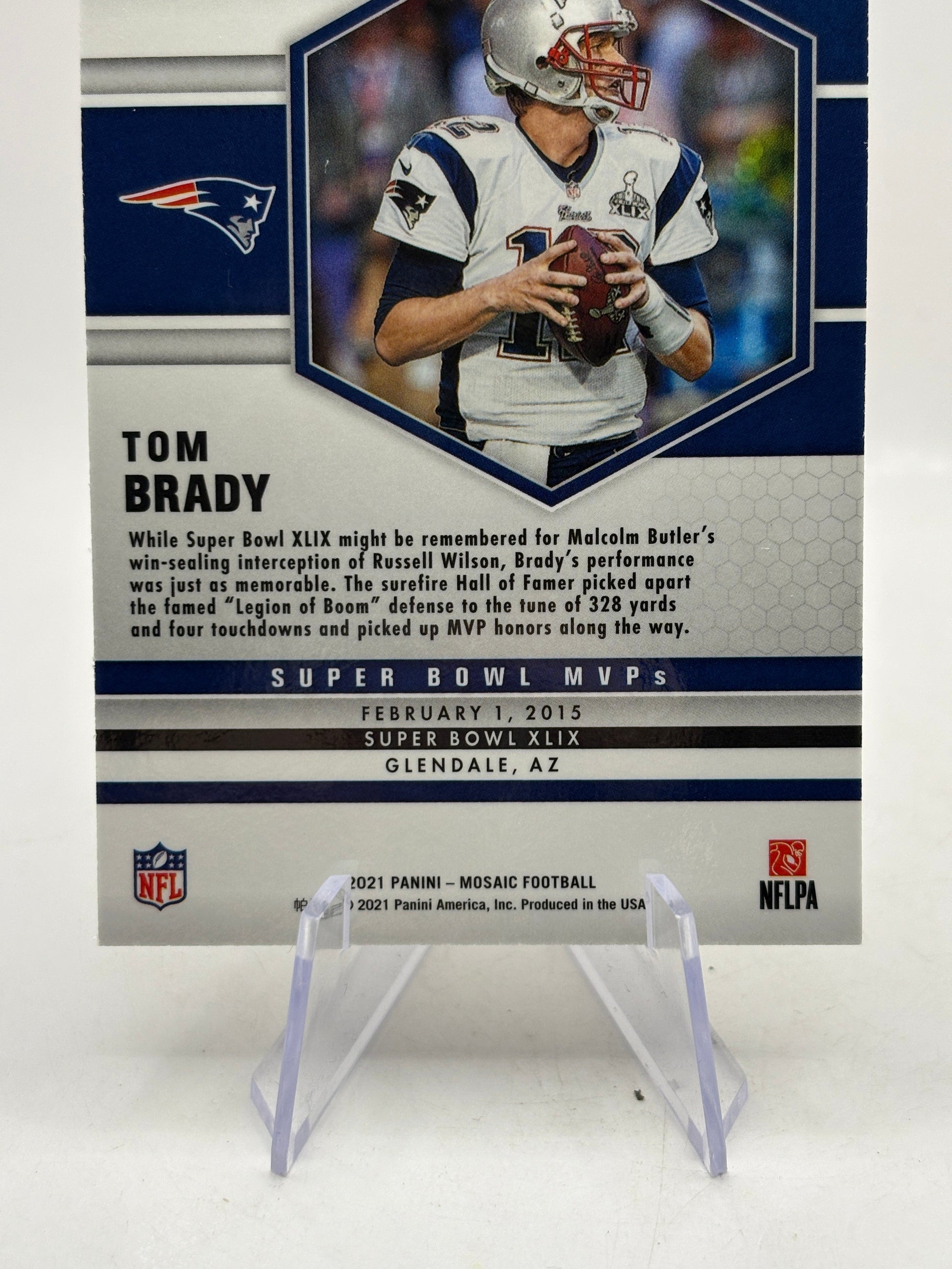 2021 Panini Mosaic Tom Brady Honeycomb SSP #283 New England Patriots LP/NM FRENLY BRICKS - Open 7 Days