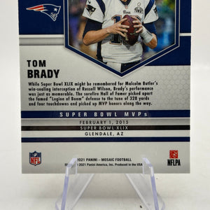 2021 Panini Mosaic Tom Brady Honeycomb SSP #283 New England Patriots LP/NM FRENLY BRICKS - Open 7 Days