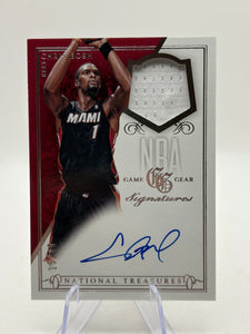 2014 Panini National Treasures #GS-CB Chris Bosh Patch Auto /49