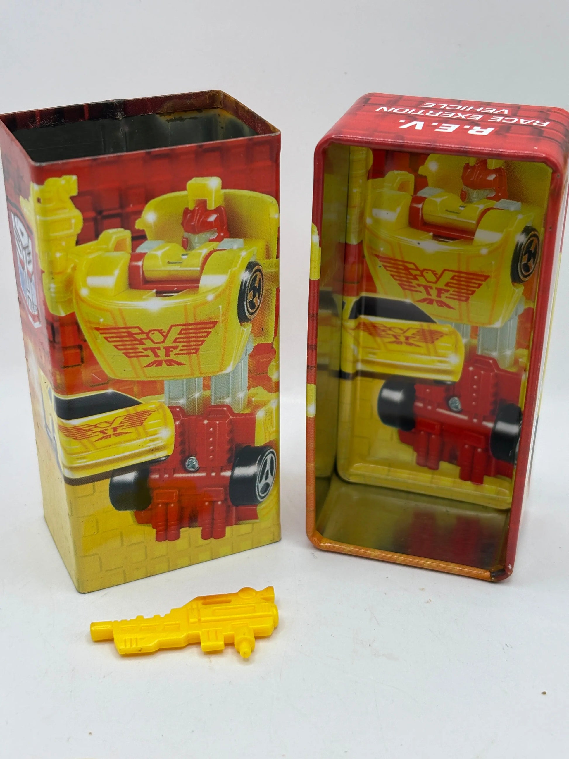 2001 Vintage Transformers R.E.V Race Exertion Vehicle Tiny Tins Action Figure FRENLY BRICKS - Open 7 Days