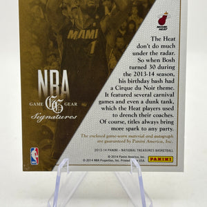 2014 Panini National Treasures #GS-CB Chris Bosh Patch Auto /49 FRENLY BRICKS - Open 7 Days