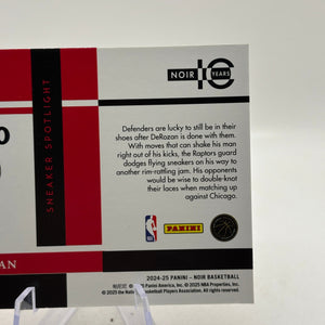 2024 Panini Noir DeMar DeRozan Sneaker Spotlight Holo #/99 Chicago Bulls FRENLY BRICKS - Open 7 Days