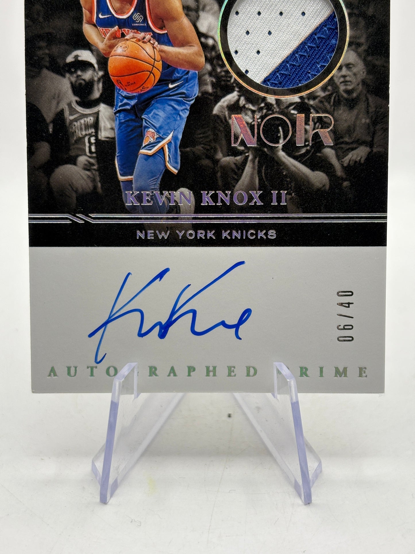 2020-21 Panini Noir - Kevin Knox II #APC-KKX On Card Auto Patch /40 FRENLY BRICKS - Open 7 Days