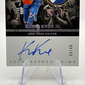 2020-21 Panini Noir - Kevin Knox II #APC-KKX On Card Auto Patch /40 FRENLY BRICKS - Open 7 Days