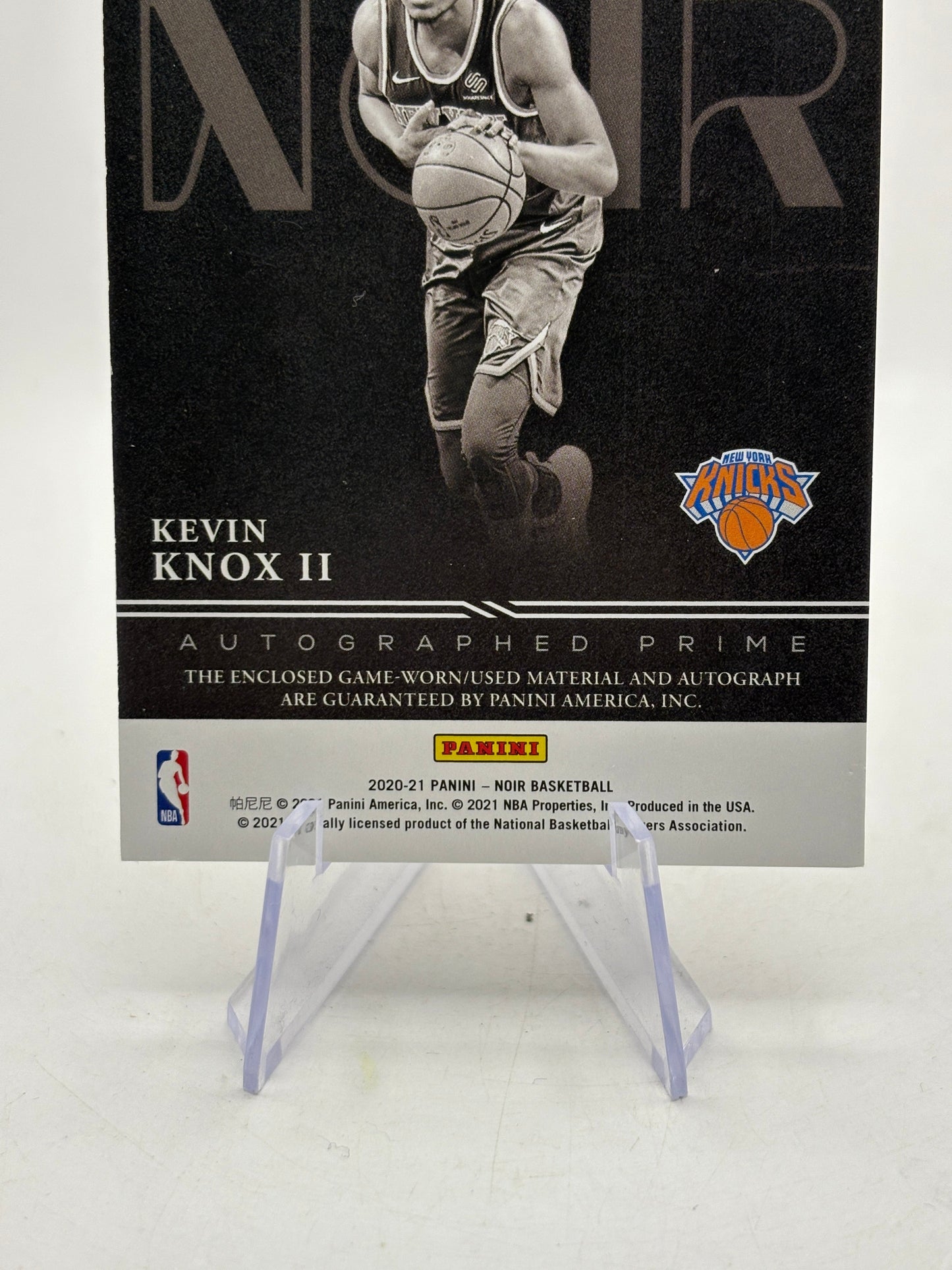 2020-21 Panini Noir - Kevin Knox II #APC-KKX On Card Auto Patch /40 FRENLY BRICKS - Open 7 Days