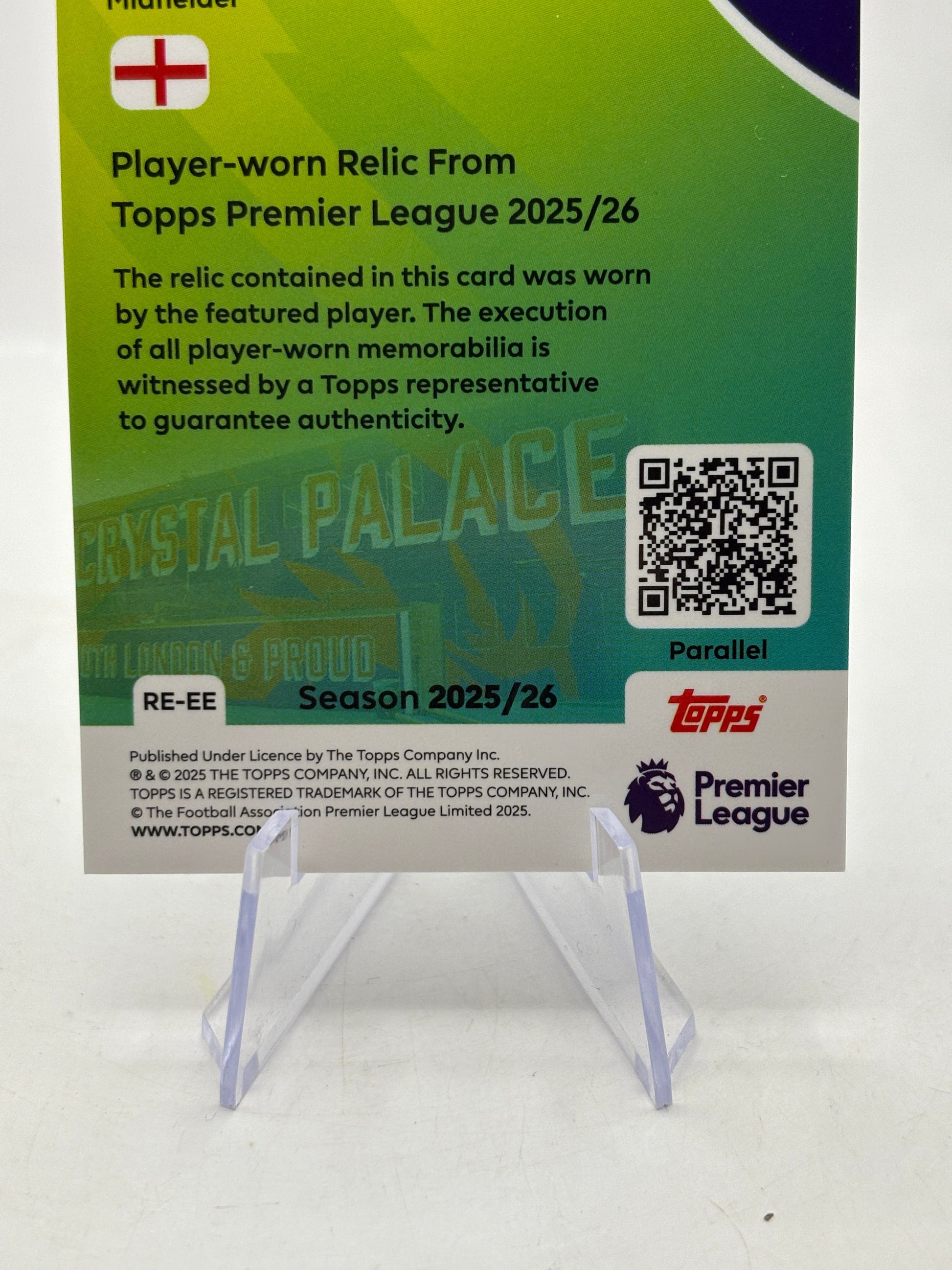 Eberechi Eze 2025-26 Topps Premier League Patch /150 FRENLY BRICKS - Open 7 Days image 4