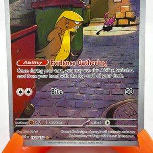 Pokemon TCG Mega Evolutions- Gumshoos 153/132 Illustration Rare NM (1) FRENLY BRICKS - Open 7 Days