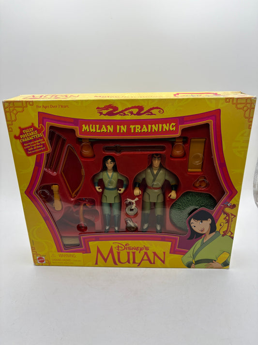 Rare Vintage Mattel 1998 Mulan In Training Set Factory Sealed Disneys Mulan FRENLY BRICKS - Open 7 Days