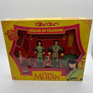 Rare Vintage Mattel 1998 Mulan In Training Set Factory Sealed Disneys Mulan FRENLY BRICKS - Open 7 Days
