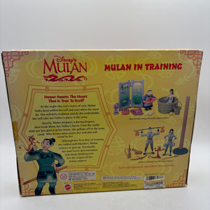 Rare Vintage Mattel 1998 Mulan In Training Set Factory Sealed Disneys Mulan FRENLY BRICKS - Open 7 Days